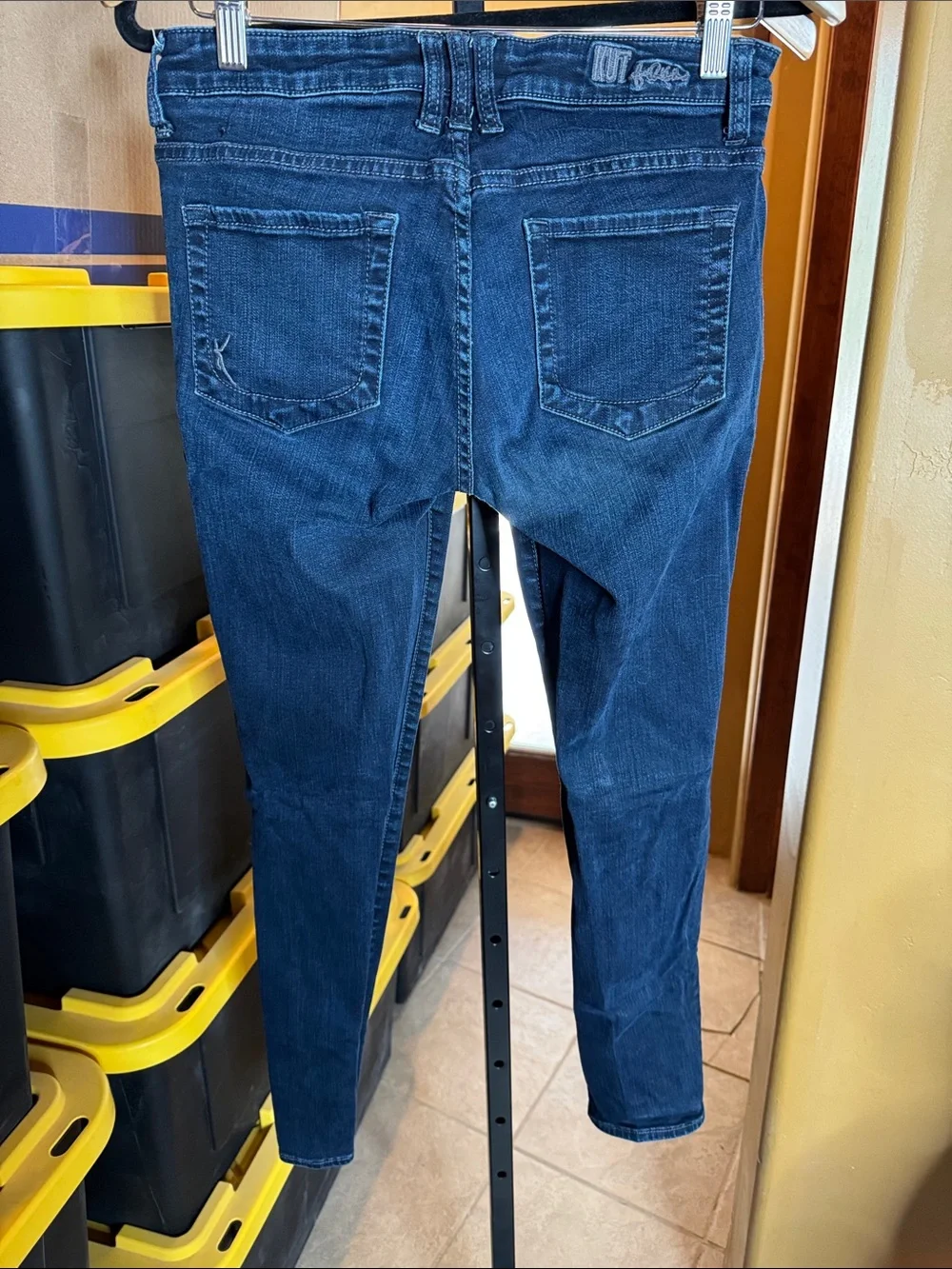 Kut From The Kloth Diana Mid Rise Relaxed Skinny Jeans Dark Wash Size 4 - Picture 6 of 10